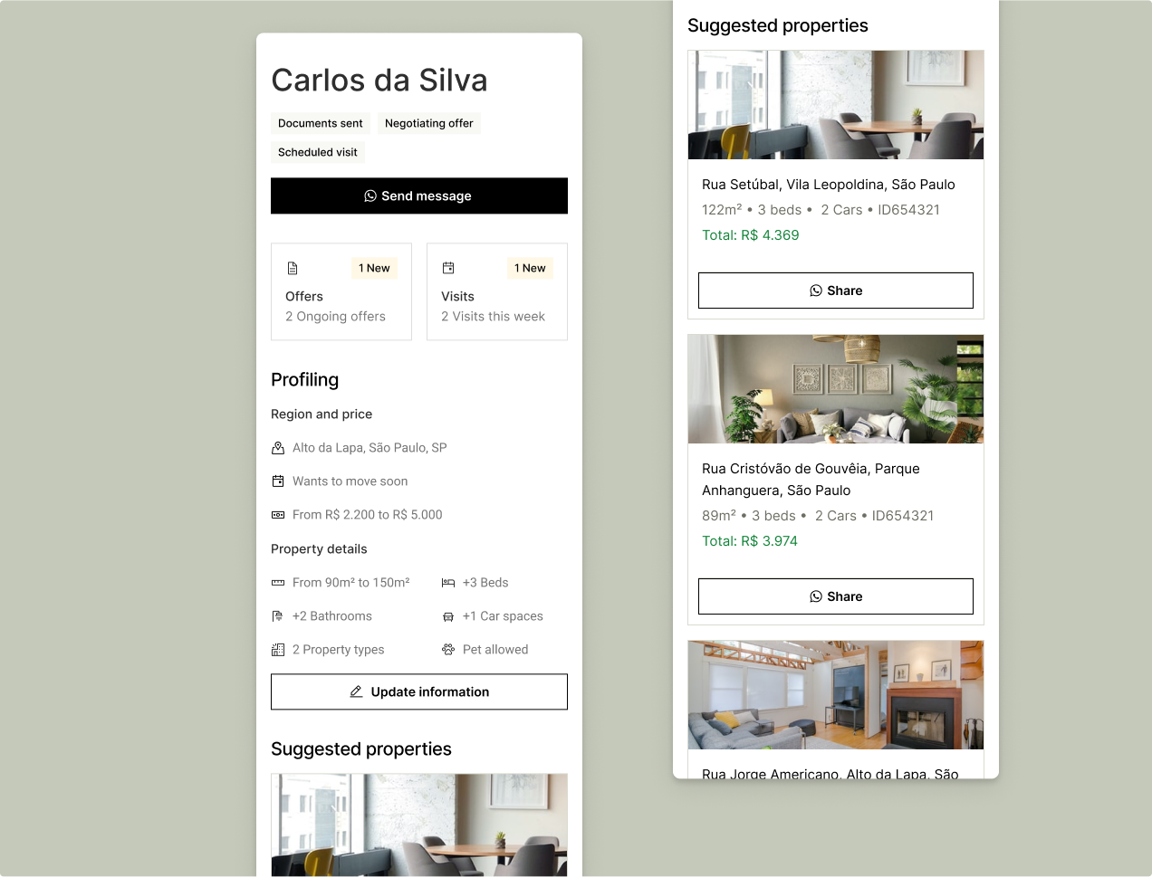 ProOwner dashboard