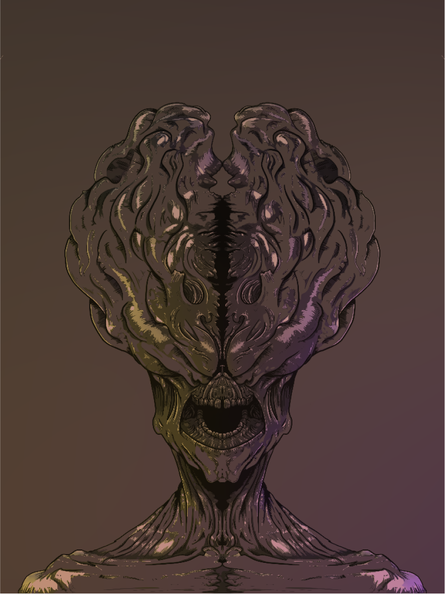An illustration of a clicker from Last Of Us game