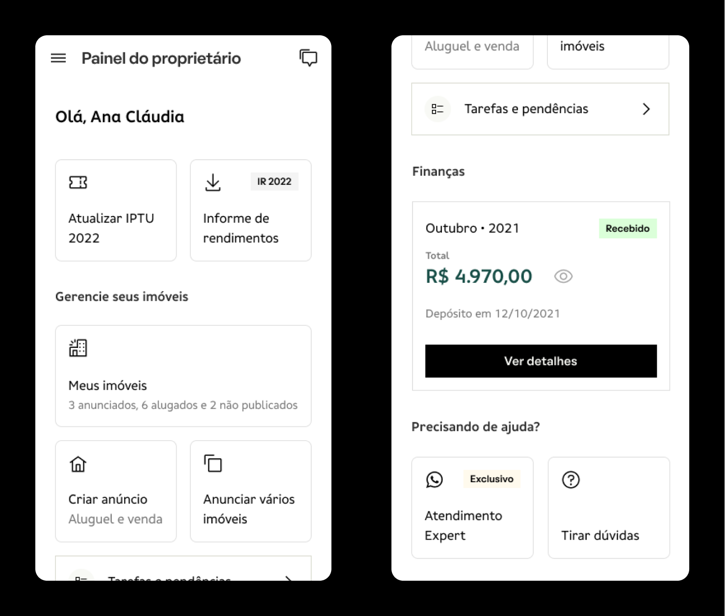 ProOwner dashboard