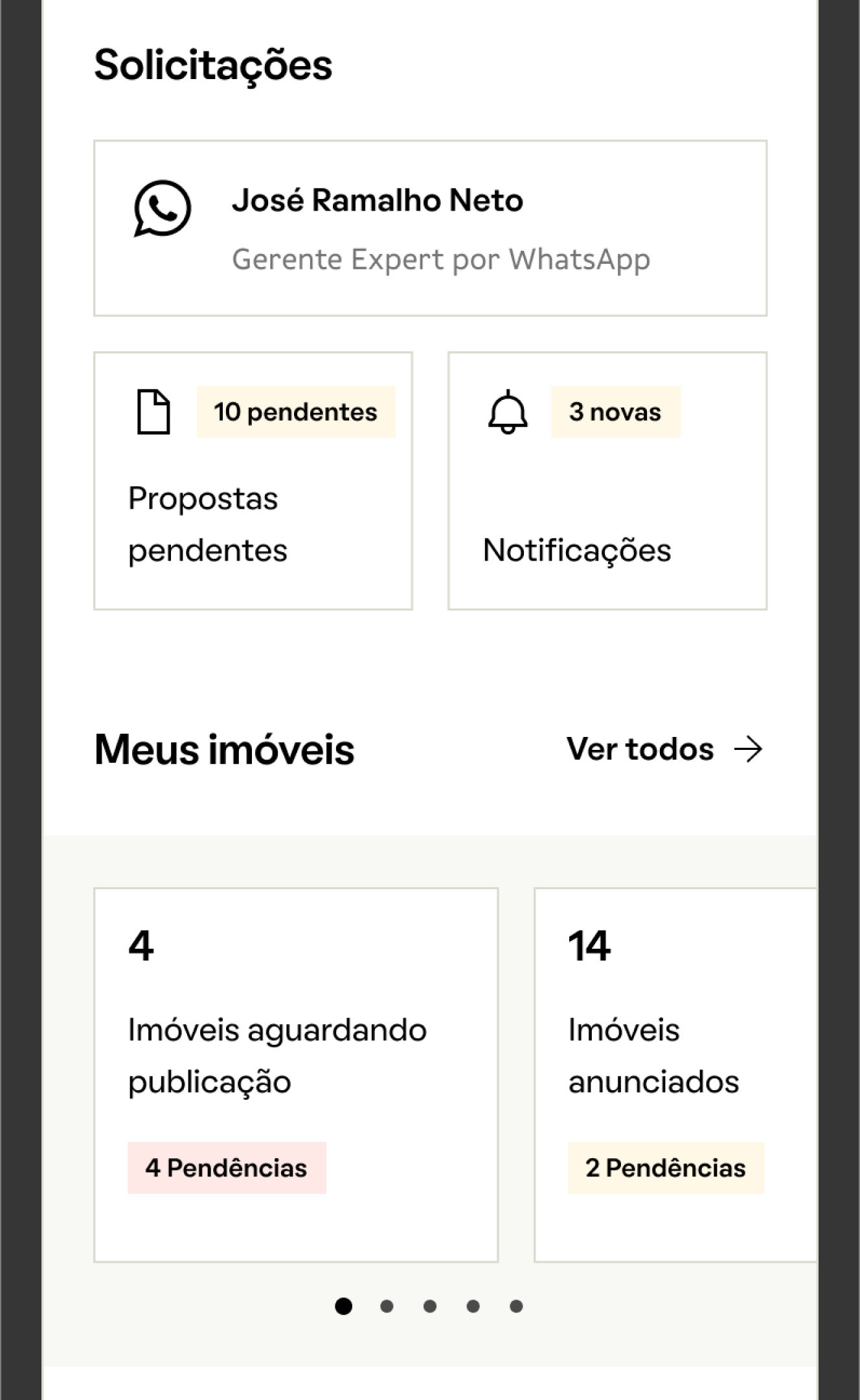 ProOwner dashboard