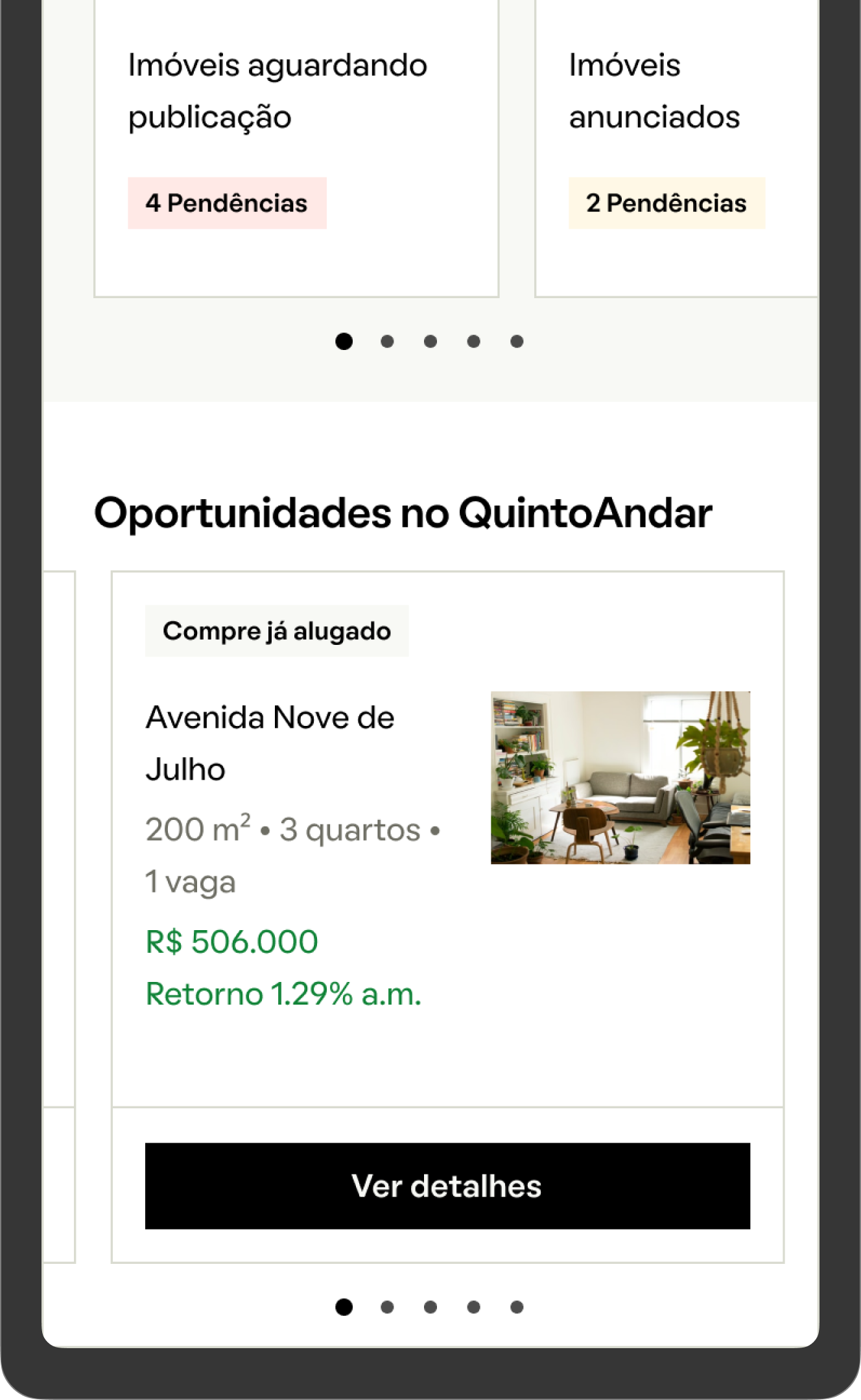 ProOwner dashboard